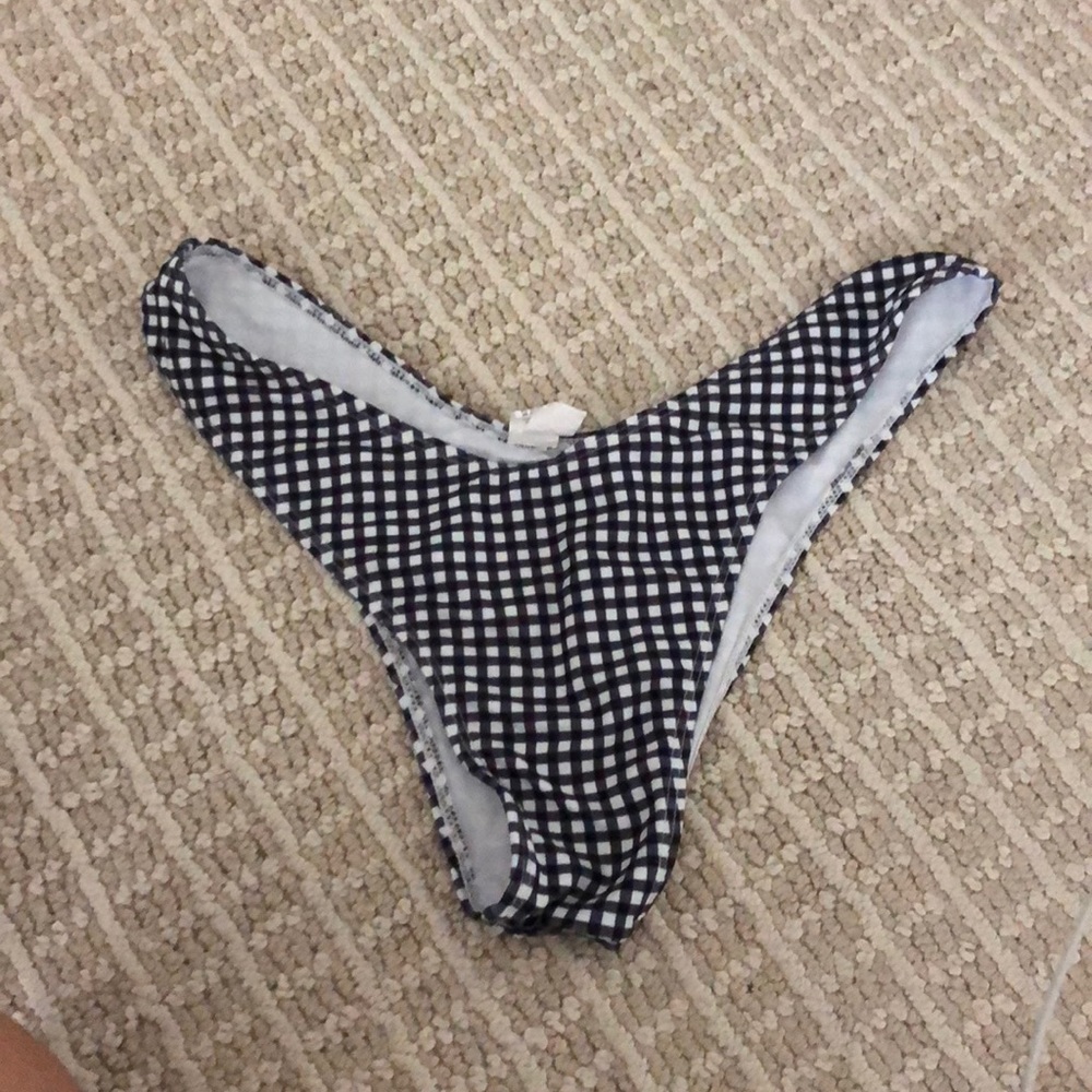 Checkered/ Gingham swim bottoms